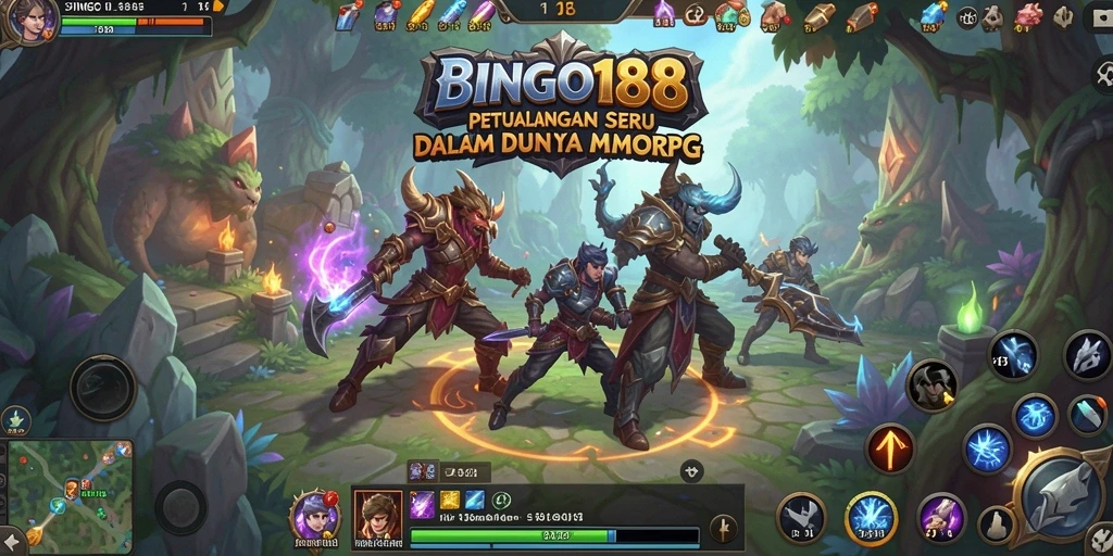 Tangkapan layar BINGO188 menampilkan aksi seru dalam dunia MMORPG.