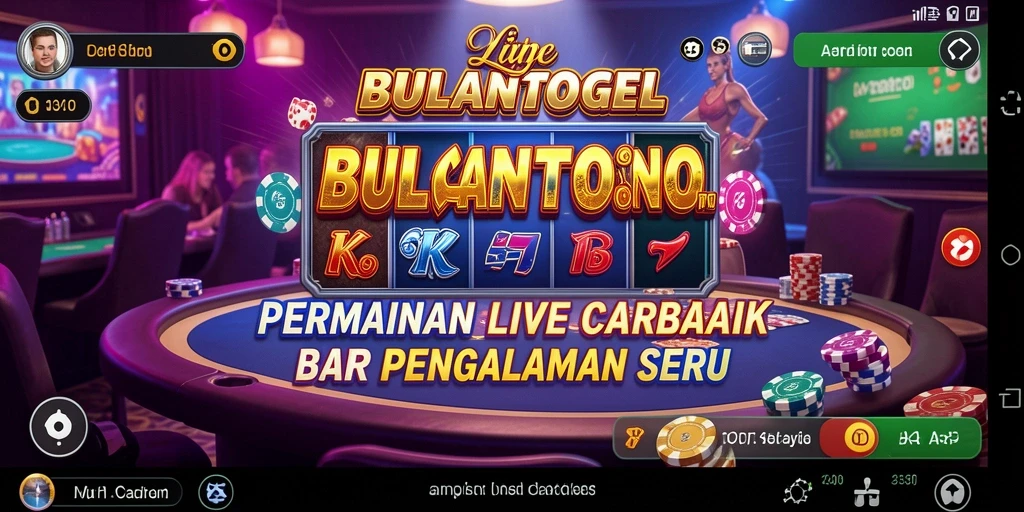 Tampilan gameplay Live Casino di BULANTOGEL dengan dealer profesional.