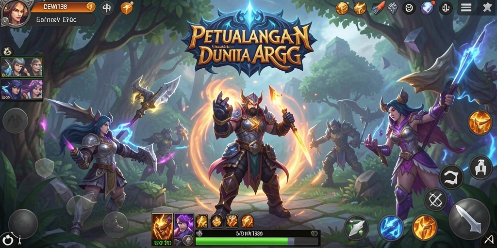 Tampilan gameplay mengesankan dalam DEWI138 dengan aksi ARPG yang menegangkan.