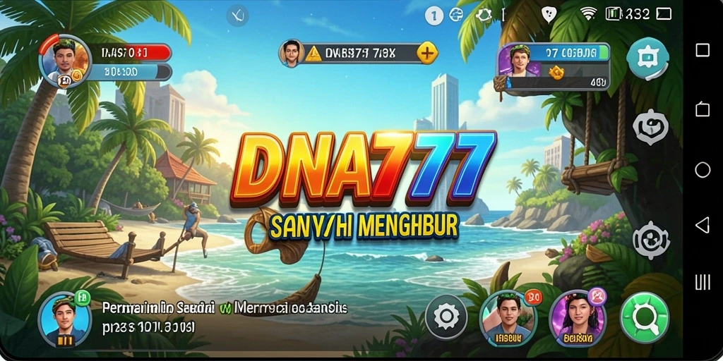 Screenshot gameplay menampilkan keseruan dan kejernihan visual dari DNA777.