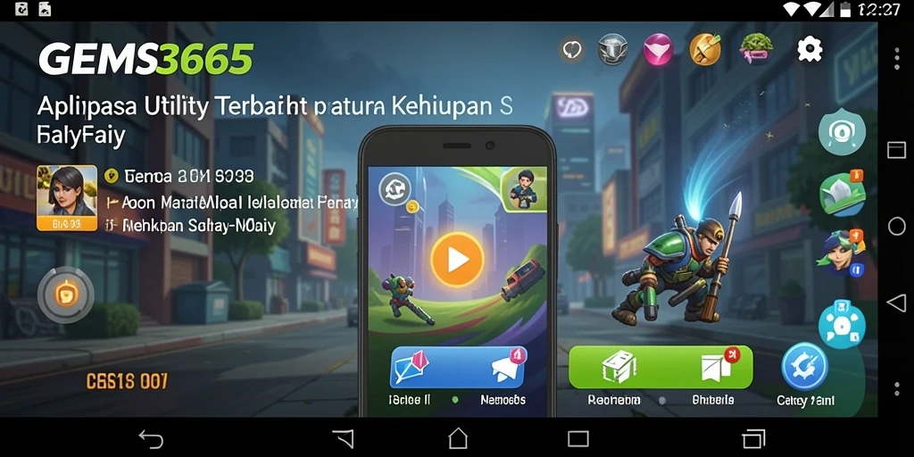 Screenshot utama GEMS365 yang menunjukkan antarmuka pengguna yang intuitif.