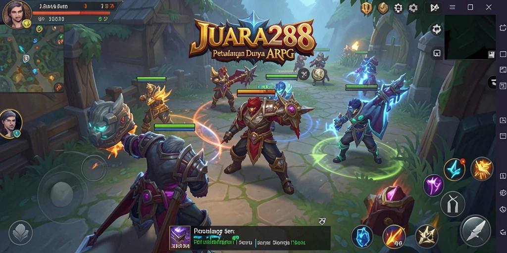 Gameplay seru dan mendebarkan dalam JUARA288 ARPG.