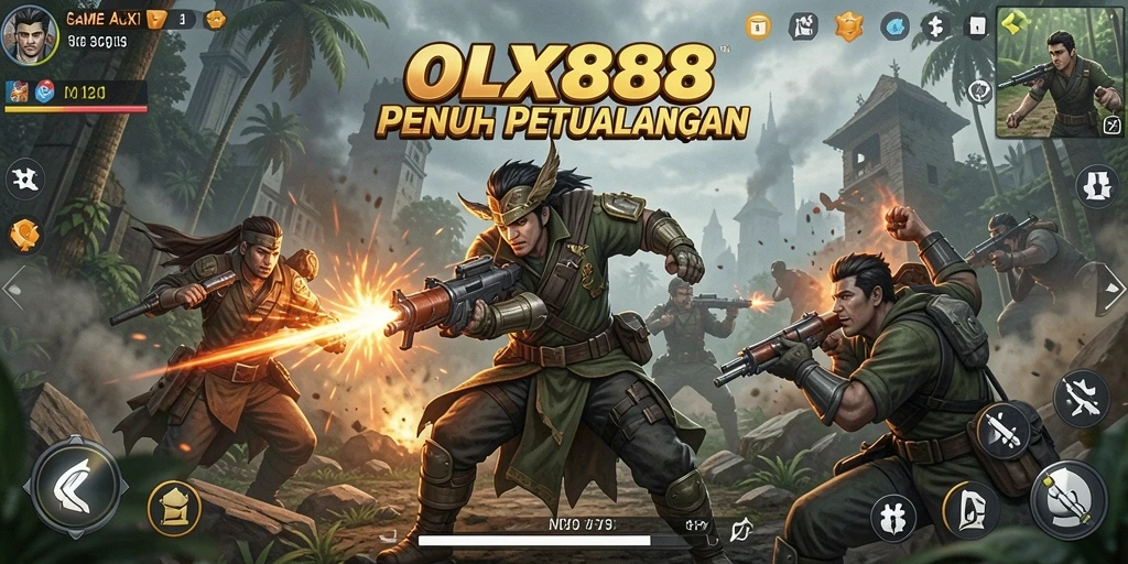 Gameplay seru OLX888 dengan aksi mendebarkan.